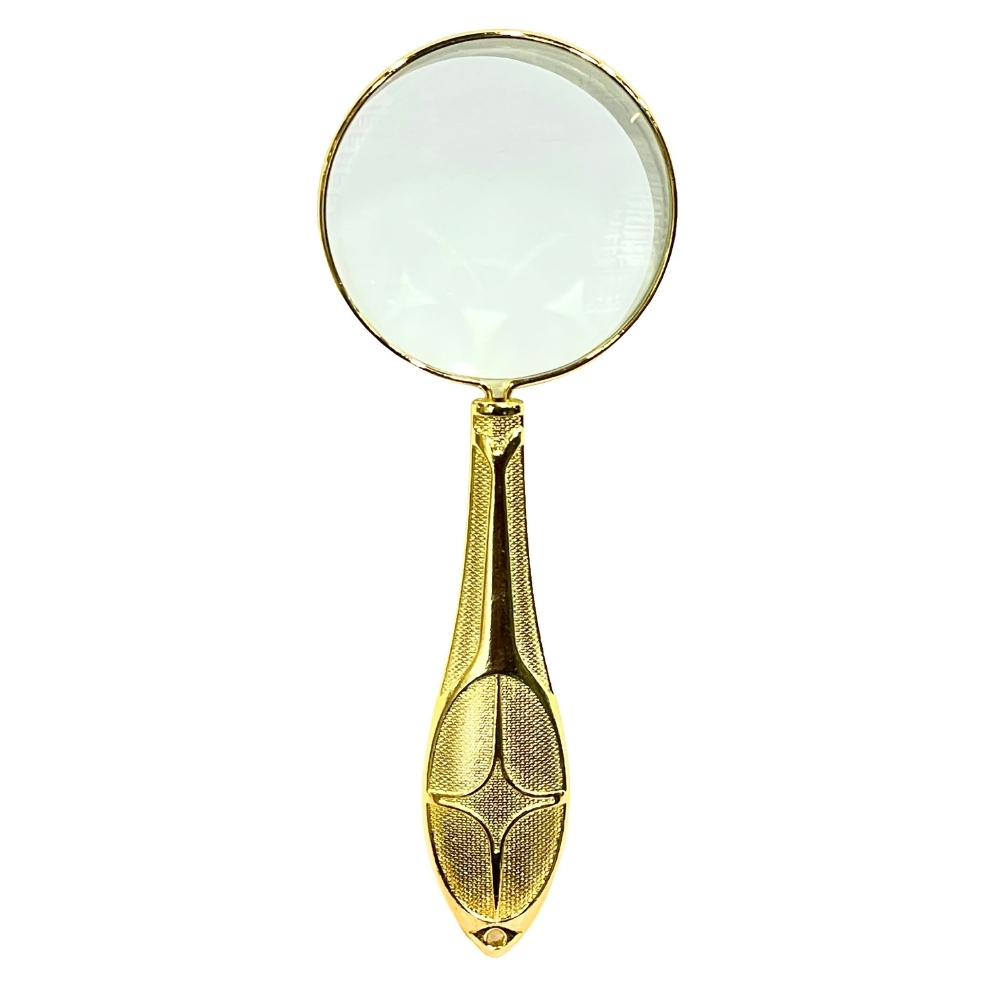 Vera Sanat 45 mm Altın Renkli İşlemeli Saplı El Büyüteci MG18155-7