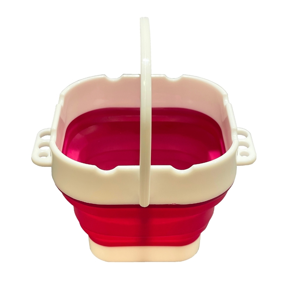 Vera Sanat Katlanabilir Fırça Yıkama Kabı 9.8 cm Kırmızı