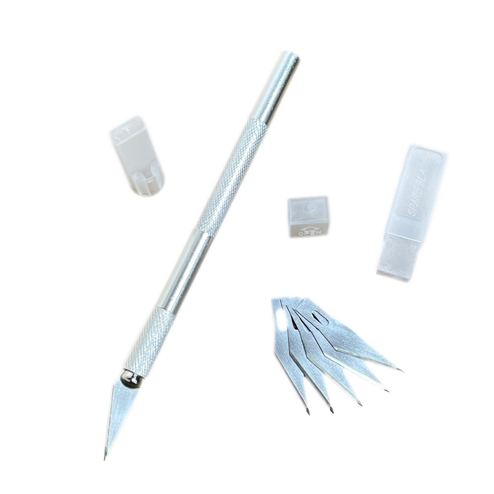 Vera Sanat Kretuar Bıçağı 5 Yedekli Gri 