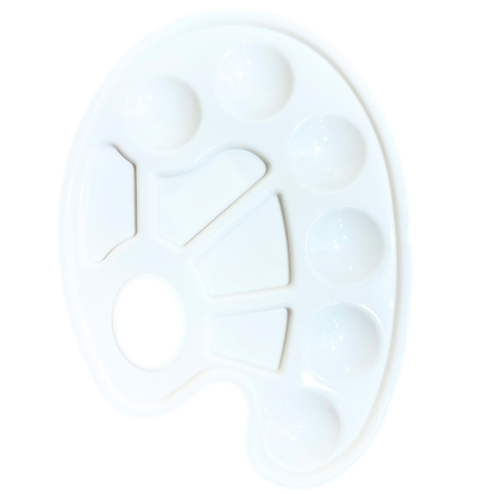 Vera Sanat Plastik Palet 10 Godeli 16x22 cm Oval