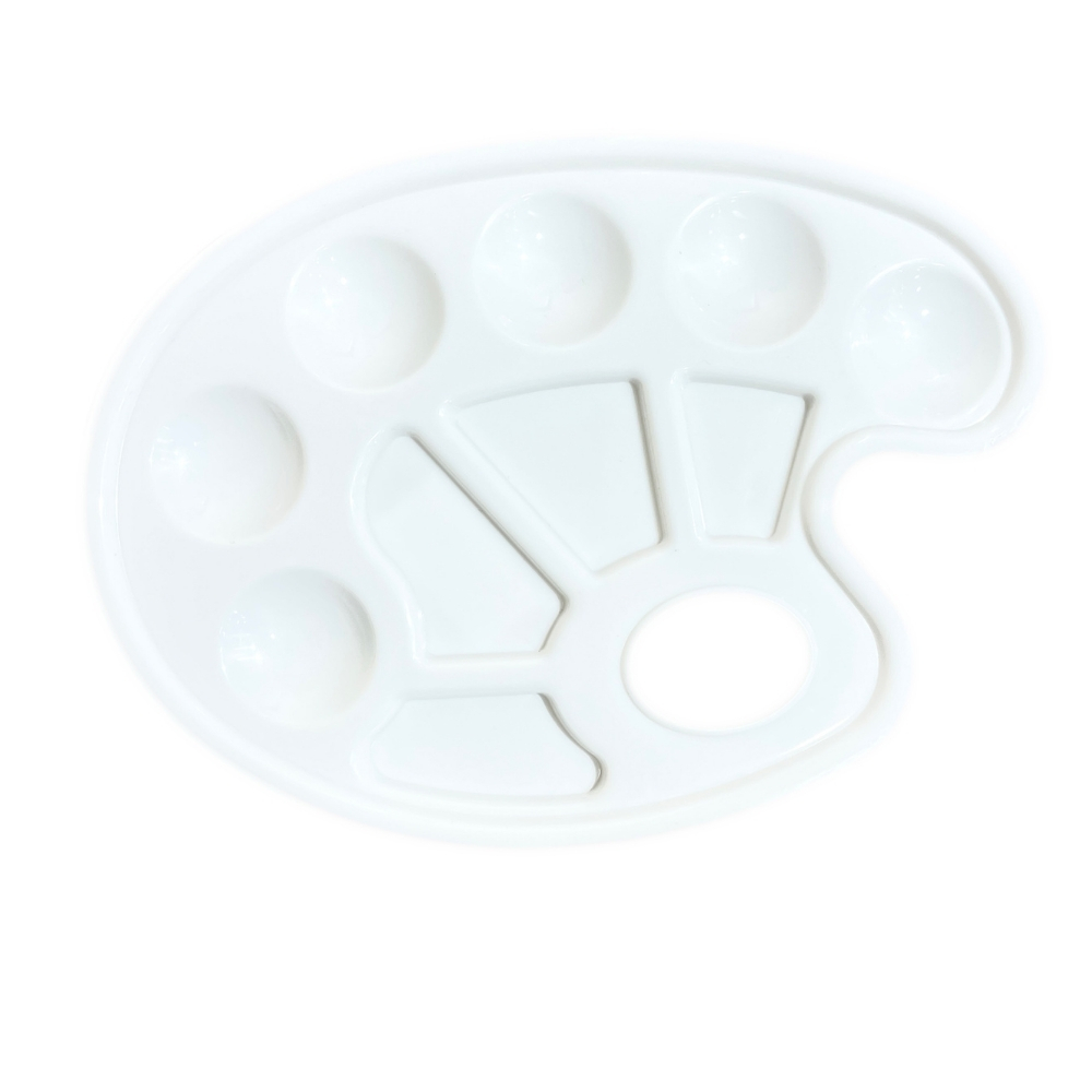 Vera Sanat Plastik Palet 10 Godeli 16x22 cm Oval