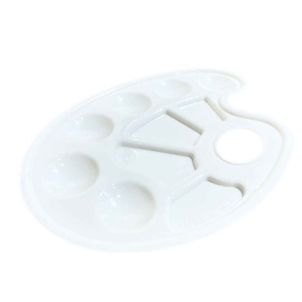 Vera Sanat Plastik Palet 10 Godeli 16x22 cm Oval