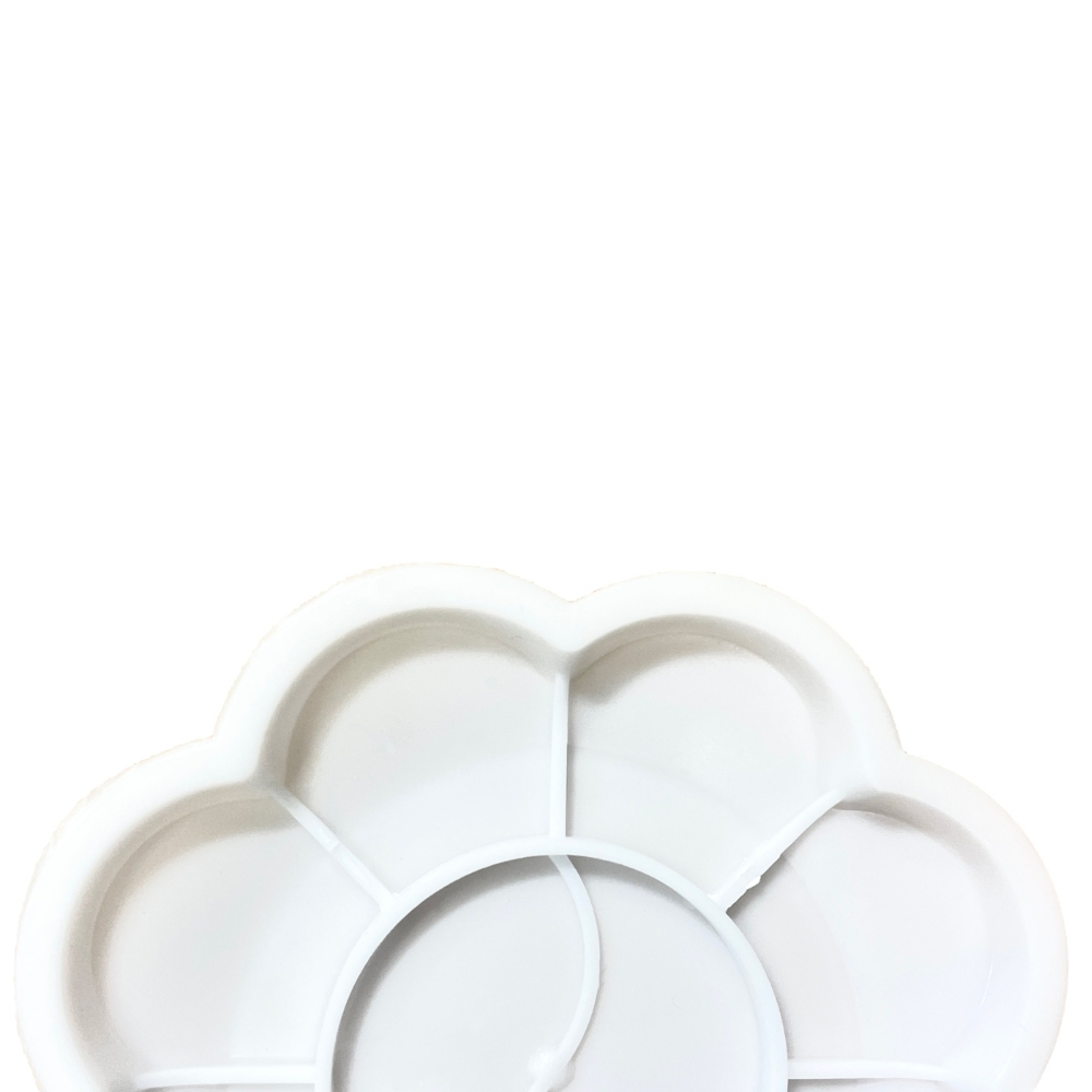 Vera Sanat Plastik Palet 8+2 Godeli 8 cm Çiçek Desenli