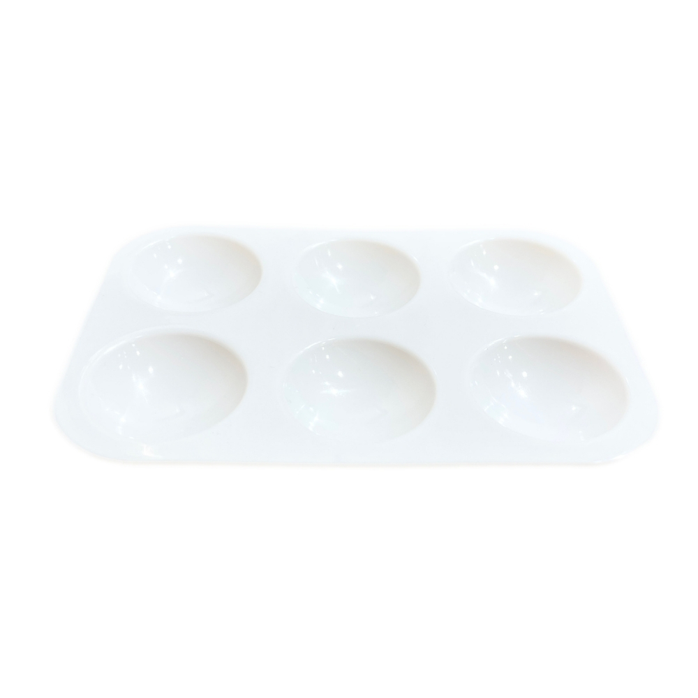 Vera Sanat Plastik Palet Dikdörtgen 6 Godeli 9x13 cm