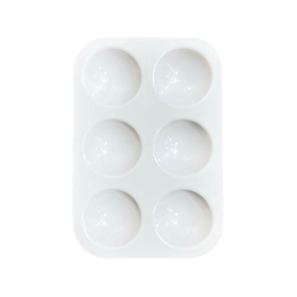 Vera Sanat Plastik Palet Dikdörtgen 6 Godeli 9x13 cm