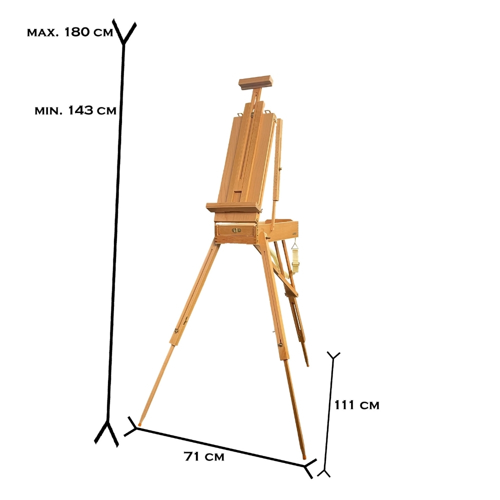Vera Sanat Portatif Ayaklı Şövale 71x111x143 cm