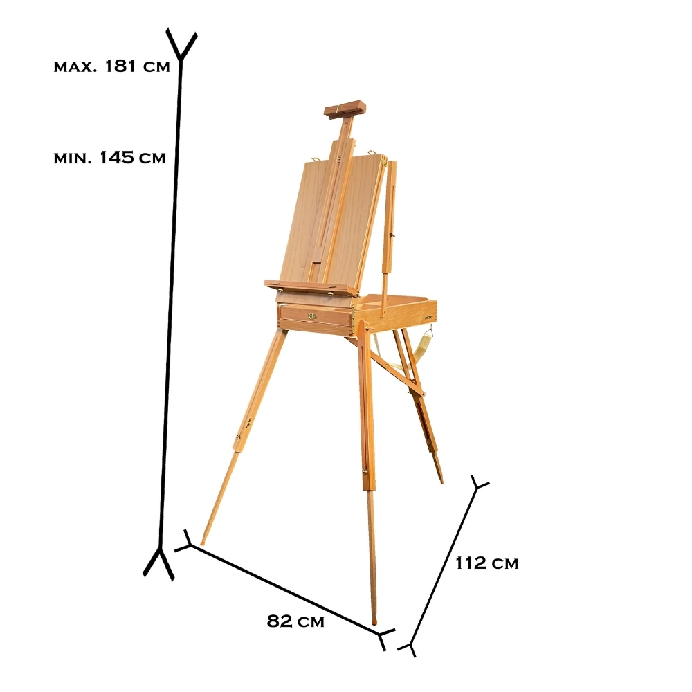 Vera Sanat Portatif Ayaklı Şövale 82x112x145 cm