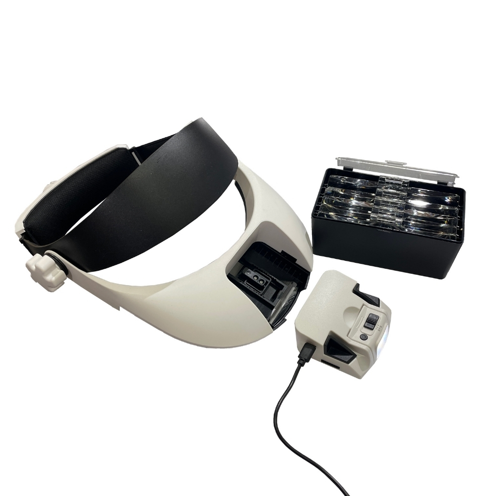 Vera Sanat Şarjlı 8 Ledli 5 Mercekli Kafa Büyüteci MG81000NC