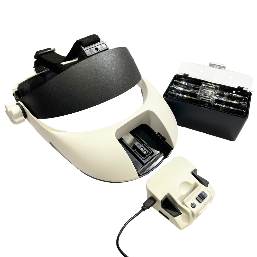 Vera Sanat Şarjlı 8 Ledli 5 Mercekli Kafa Sabitleme Lastikli Kafa Büyüteci MG81000NC1