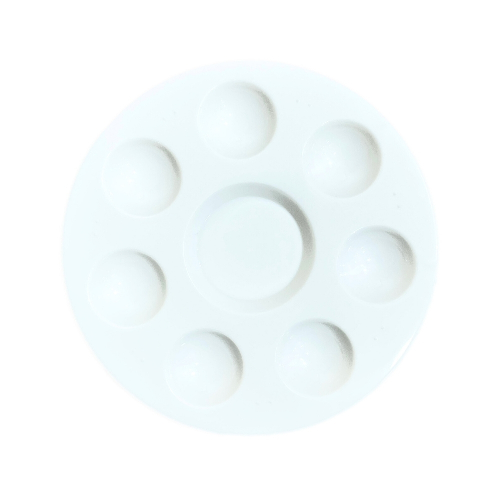 Vera Sanat Sert Plastik Palet 7+1 Godeli 12 cm