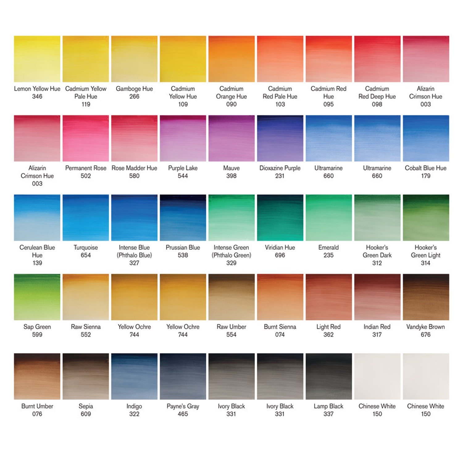 Winsor Newton Cotman Sulu Boya 45 Renk