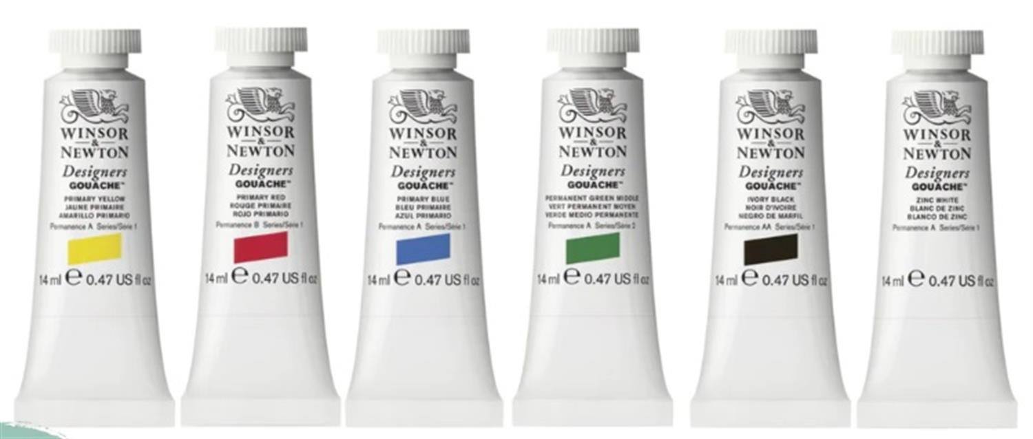 Winsor Newton Designers Goauche Guaj Boya Set 6x14 ml 