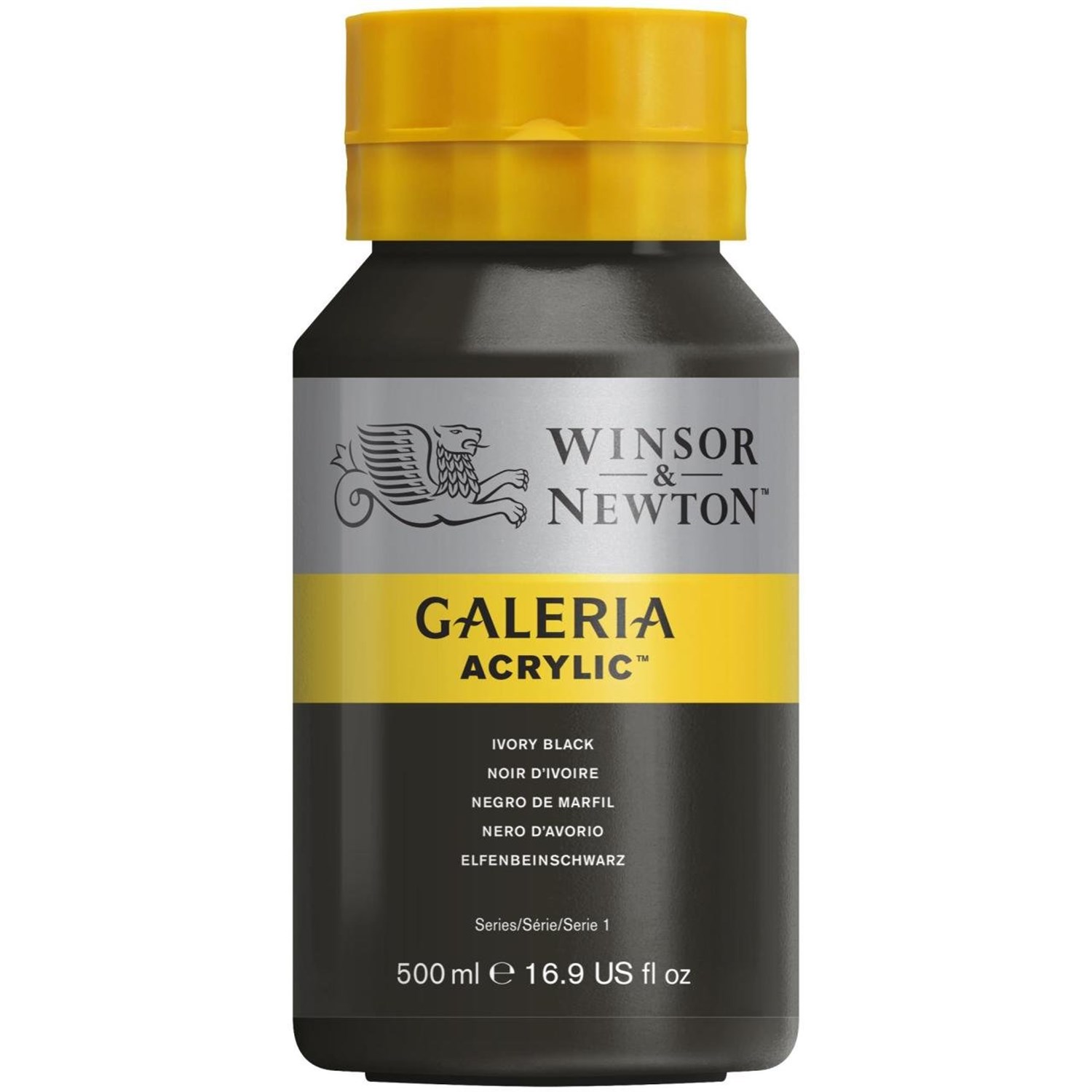 Winsor Newton Galeria Akrilik Boya 500 ml 331 Ivory Black