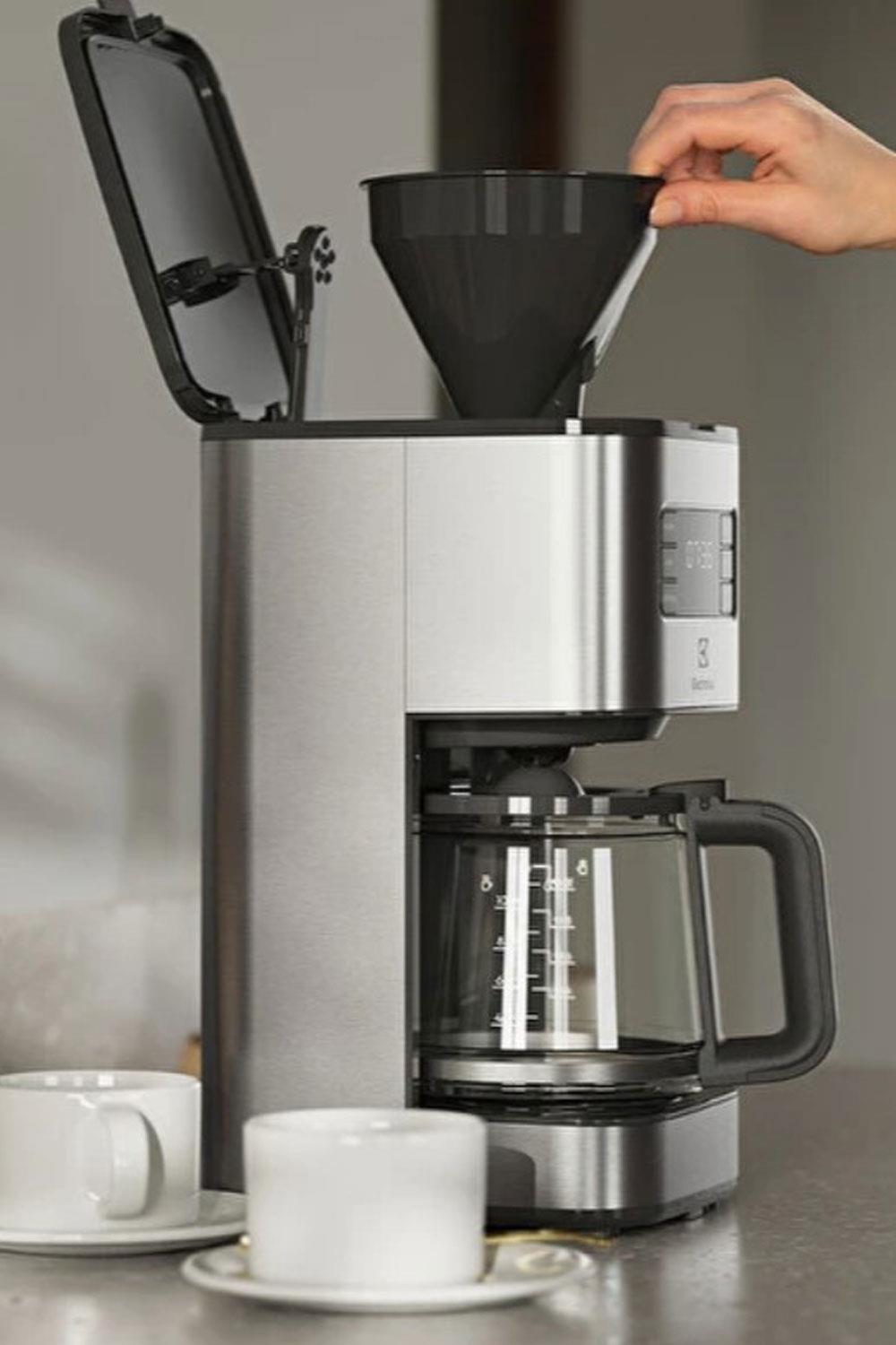Electrolux E5CM1-6ST Create 5 1000 W Aroma ve Zaman Ayarlı Inox Filtre Kahve Makinesi