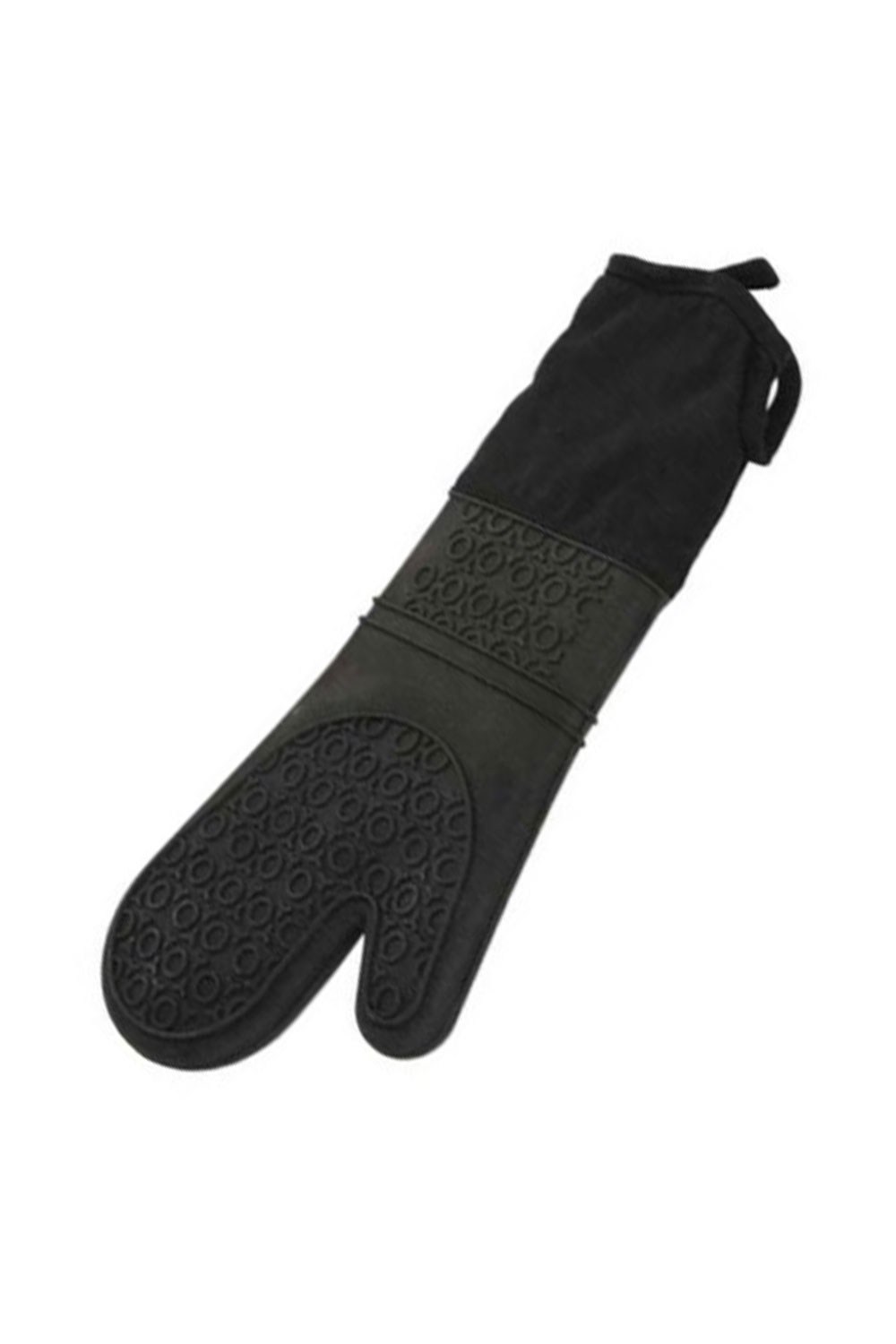 Epinox SLK-ELDS Silikon Yanmaz Fırın Eldiveni, 41.5 cm, Siyah