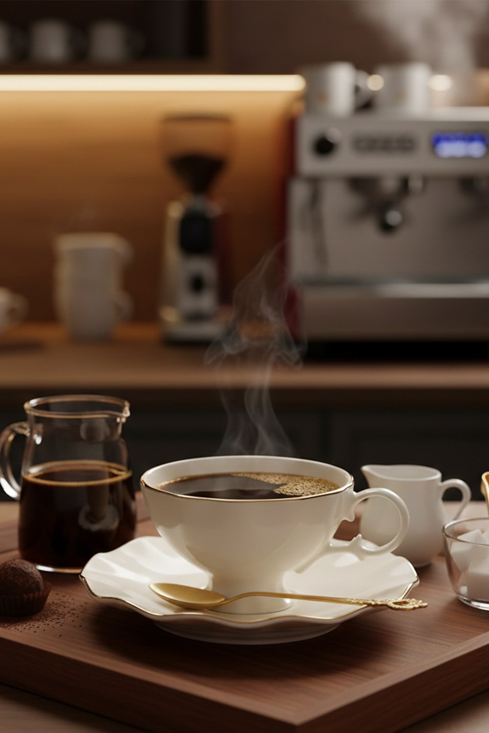 İpek Porselen İpek Yaldızlı Bone Porselen 6 Kişilik Çay & Nescafe Takımı