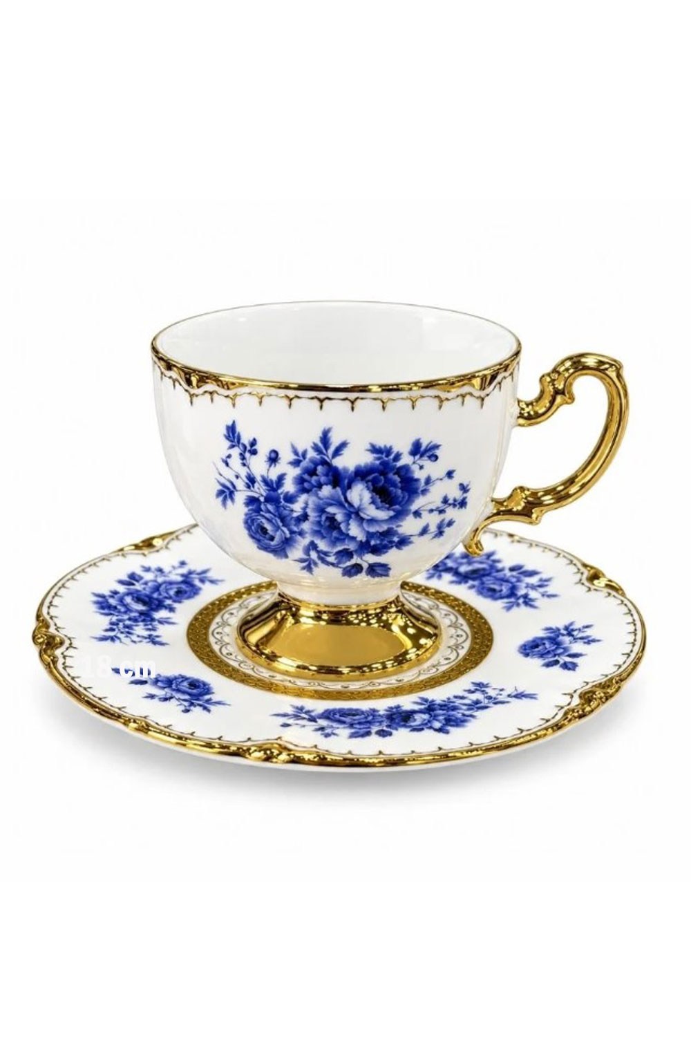 Kosova Porselen Blue Rose 6 Lı Kahve Fincan Takımı RSY-251 90CC