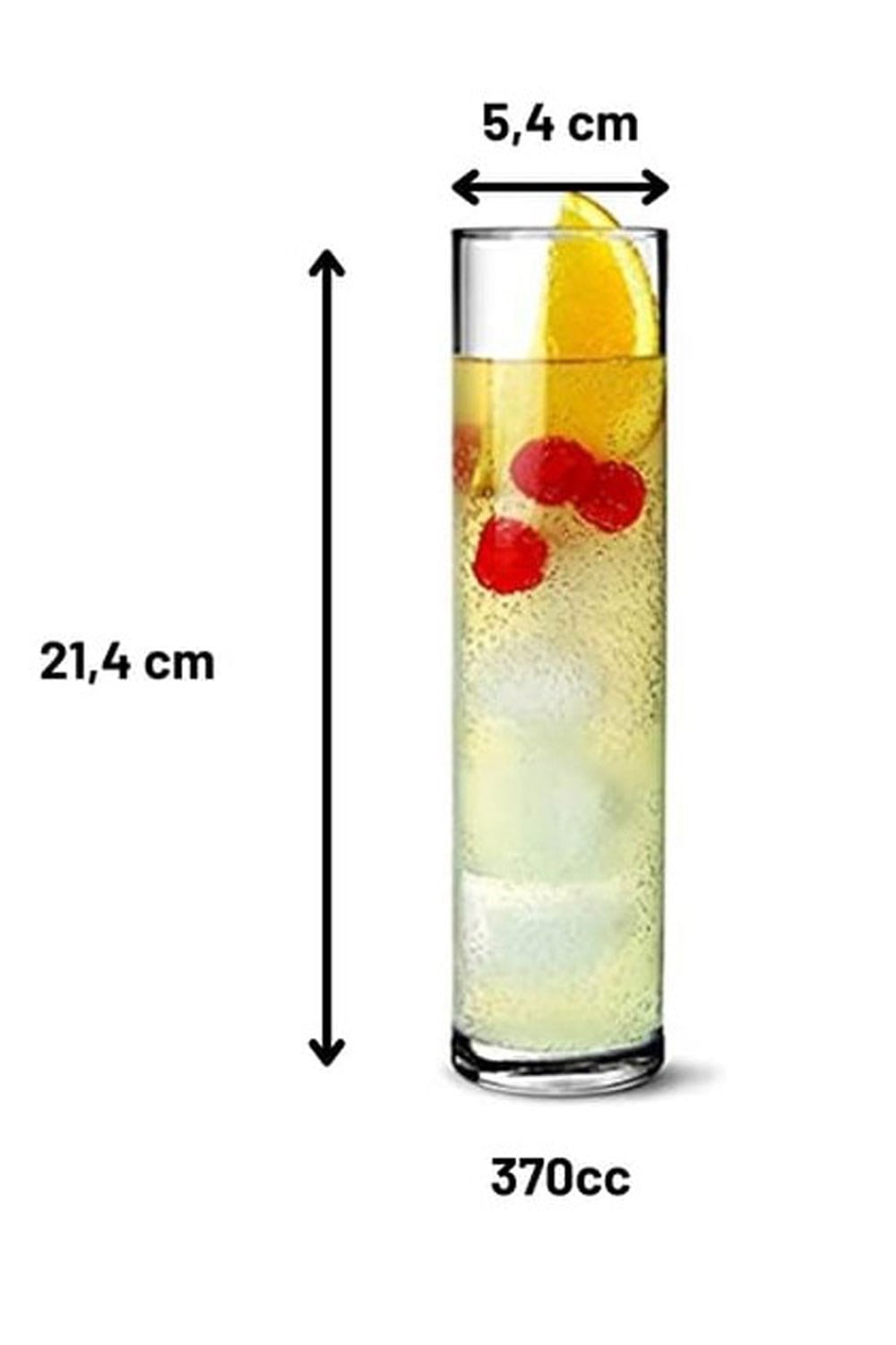 Paşabahçe 41716 Pub Uzun 6 lı  Kokteyl ve Bira Bardağı 370cc