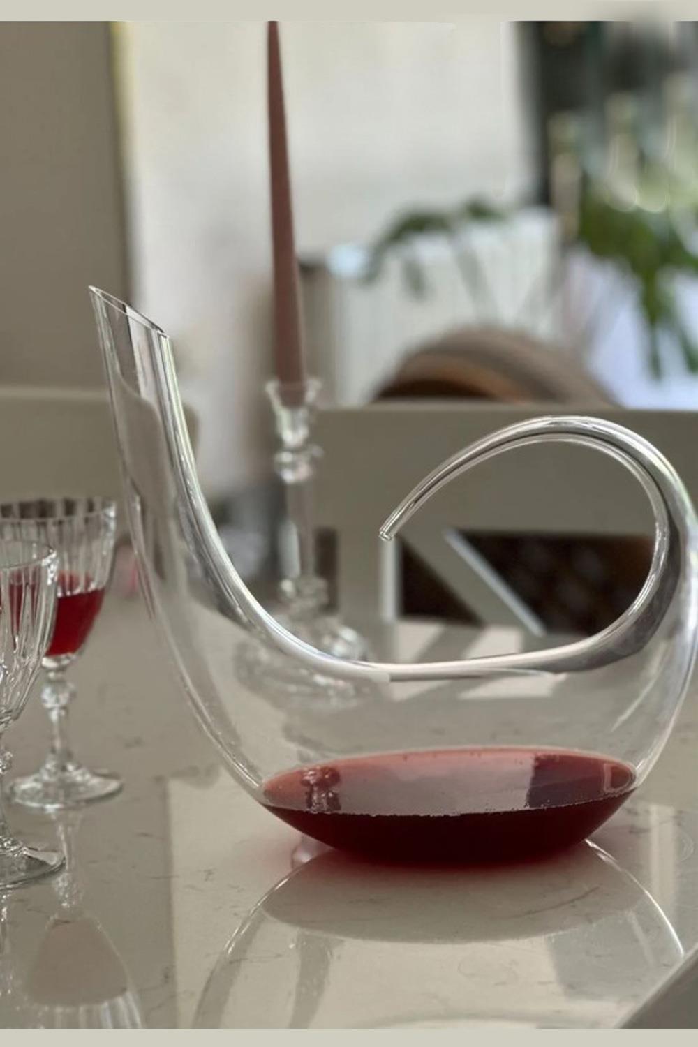 Paşabahçe Denizli Cam Kristal El imalatı Şarap Karafı 1250 cc 23577
