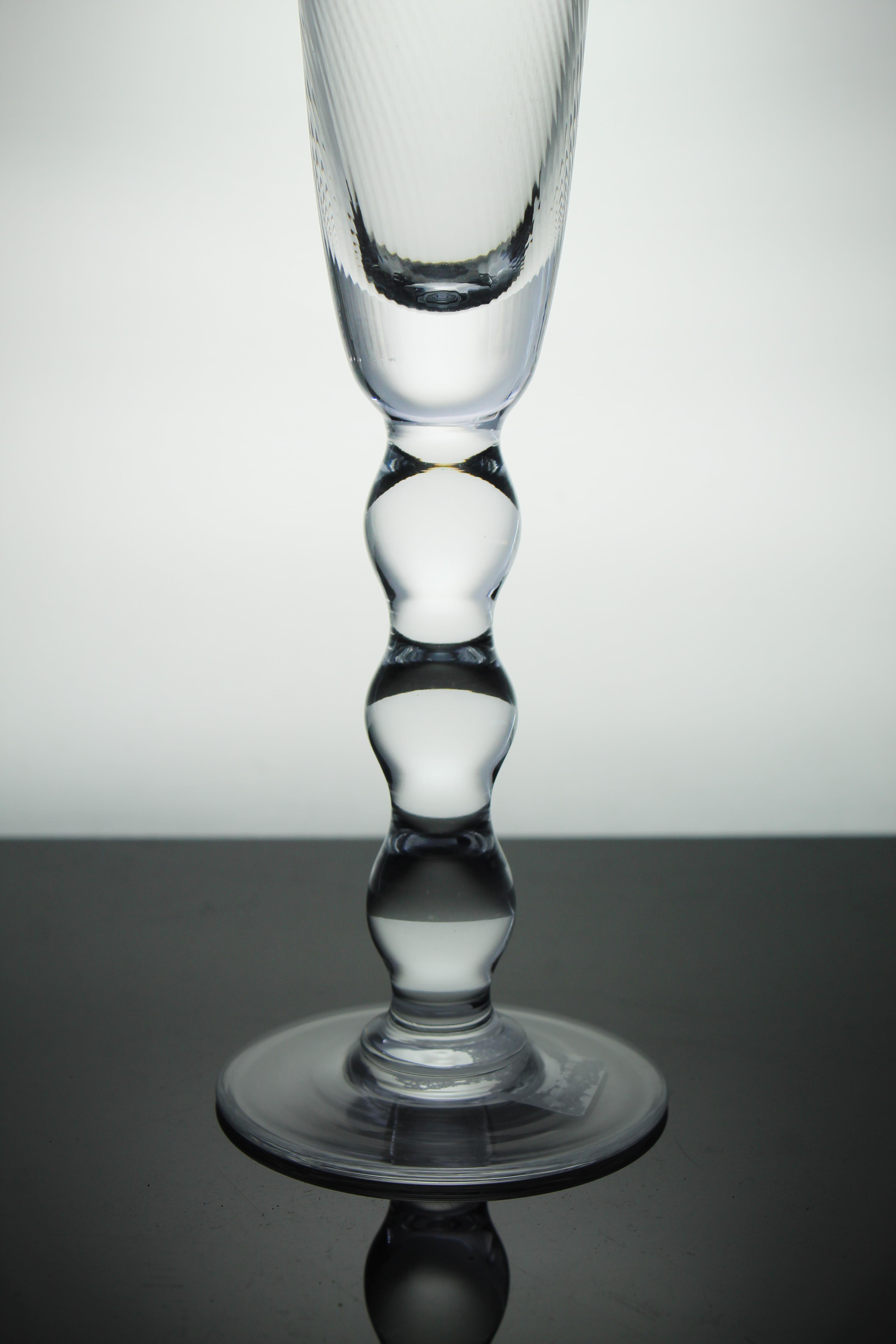 Paşabahçe Denizlicam El İmalatı Kristal Optikli Şampanya Kadeh 1 Adet 555856 31073