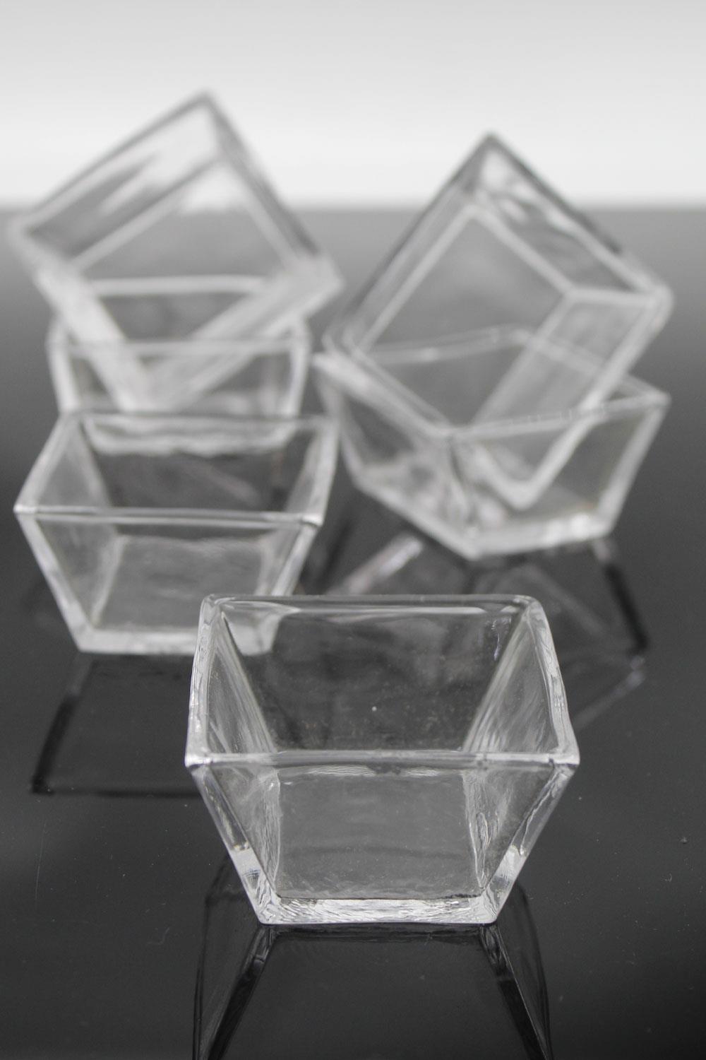 Paşabahçe El İmalatı Kristal 6 Lı Mini Kase Sosluk 6x6 Cm