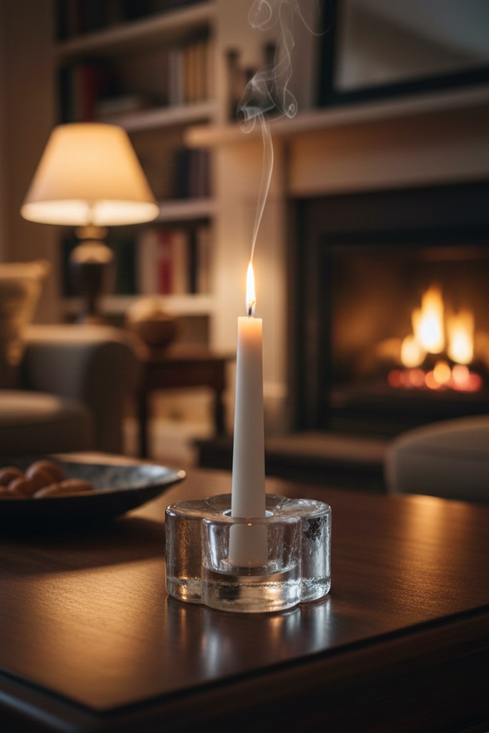 Paşabahçe El İmalatı Kristal Kalın Camlı Çiçek Mumluk 1 Adet 25323