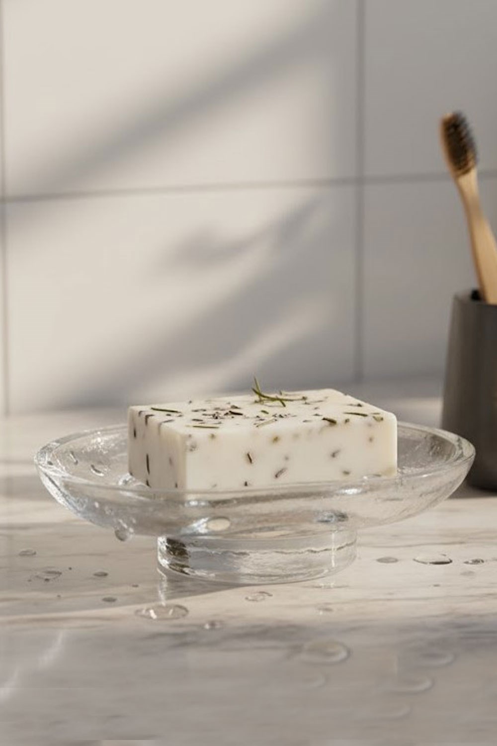 Paşabahçe El İmalatı Kristal Katı Sabunluk 1 Adet 24042