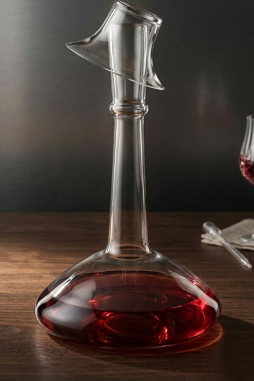 Paşabahçe El İmalatı Kristal Şapkalı 2 Parça Karaf Takımı 90835