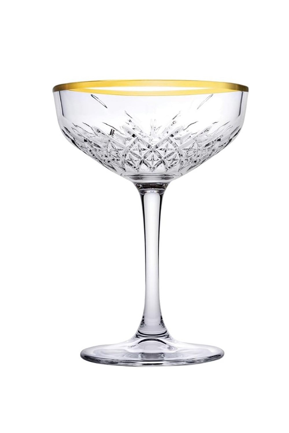 Paşabahçe Golden Touch Yaldızlı Timeless Gold Şampanya Kadehi, 4'lü, 255 cc