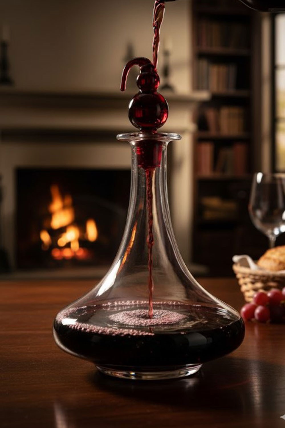 Paşabahçe Kristal Kırmızı Kapaklı 1000 cc Karaf 92532