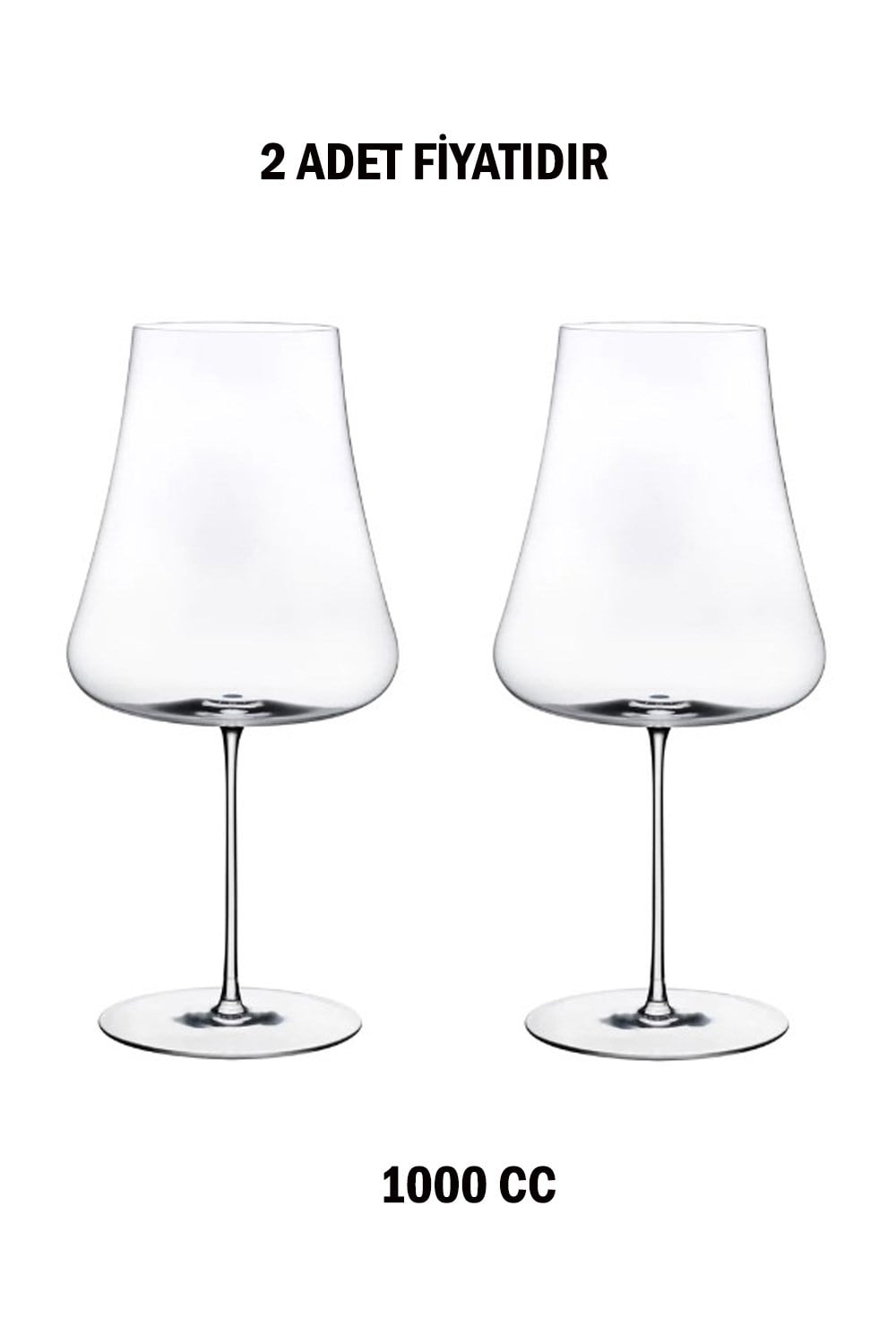 Paşabahçe Stem Zero 1000 cc Kristal Volcano Kırmızı Şarap Kadehi 2'Li 1101740 32019