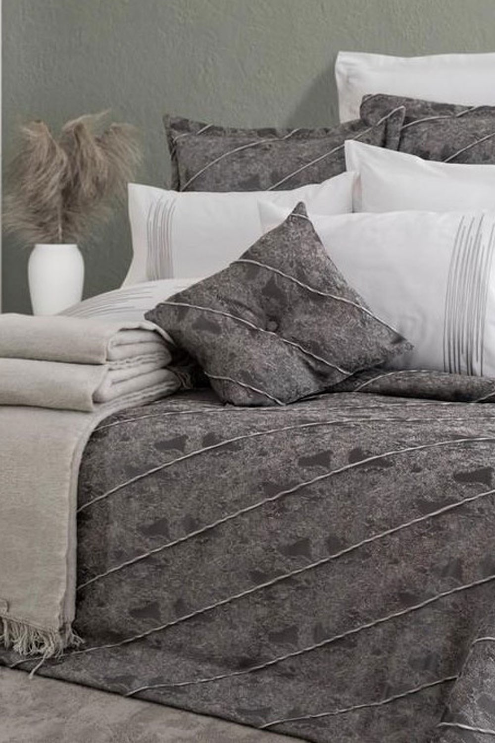 Schafer Home Paloma Çeyiz Seti 11 Parça-Gri