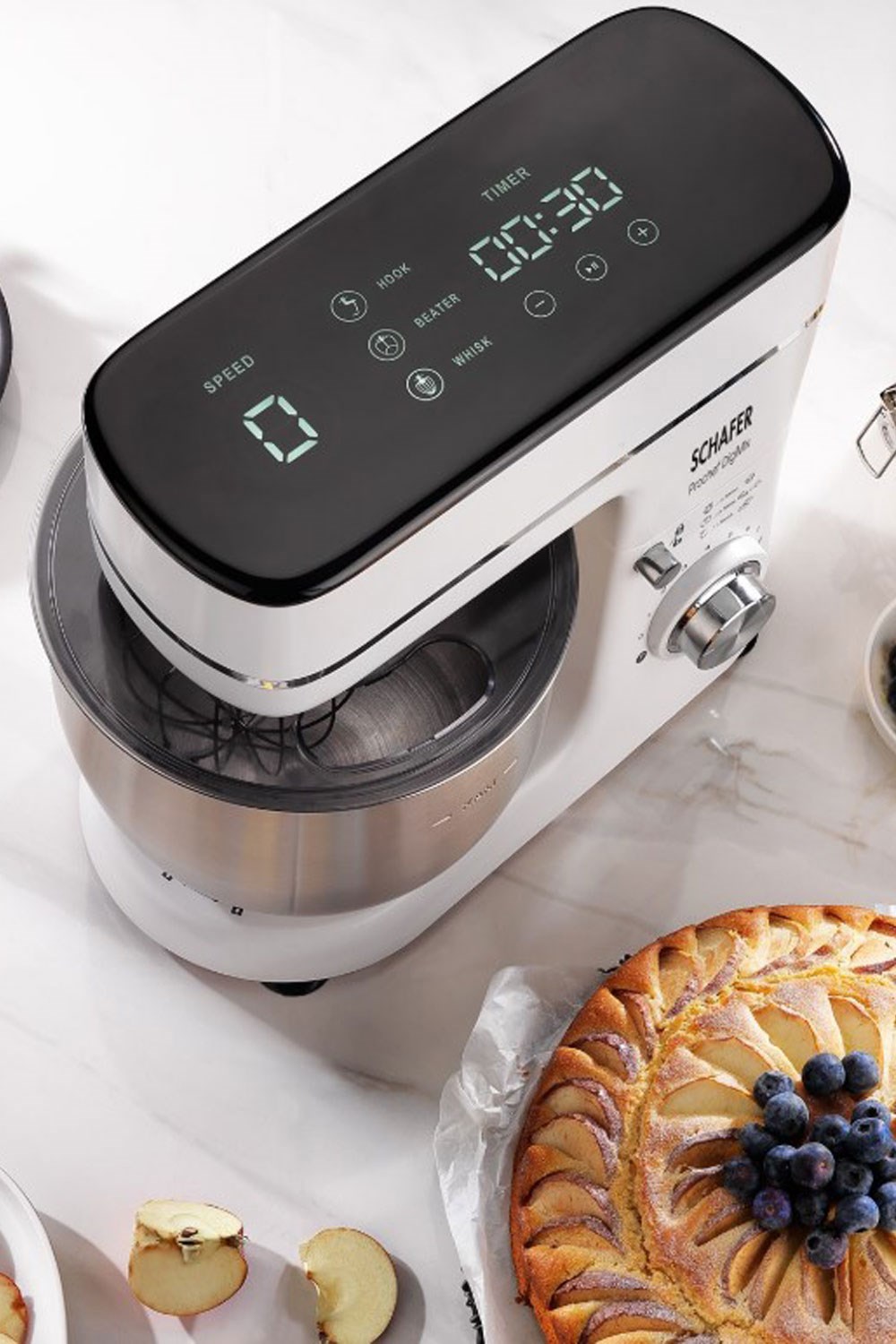 Schafer Prochef DigiMix Dijital Stand Mikser 5 L-Beyaz