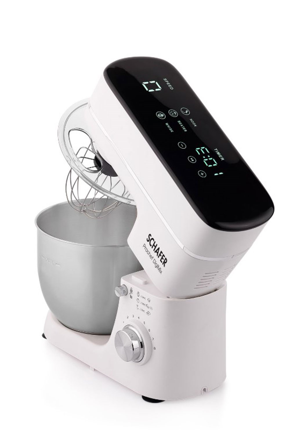 Schafer Prochef DigiMix Dijital Stand Mikser 5 L-Beyaz