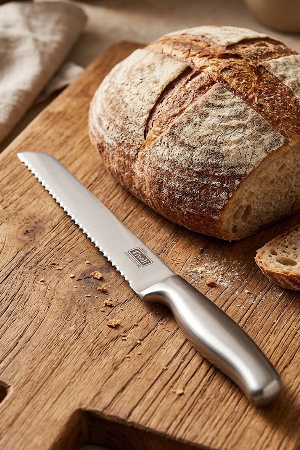 Tivoli Çelik Saplı Ekmek Bıçağı - 31 Cm