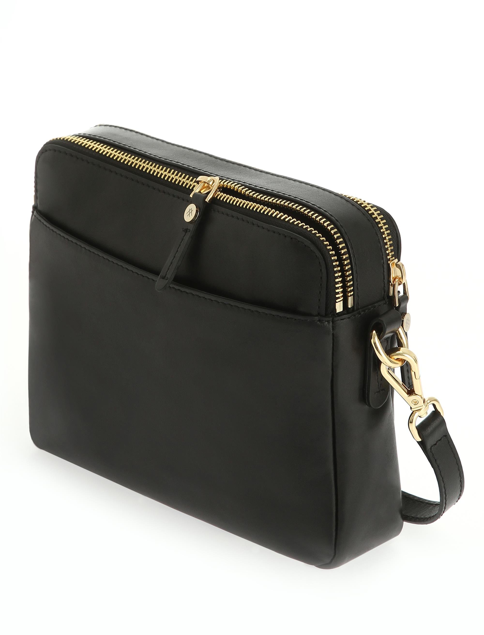 SİYAH CROSSBODY DERİ ÇANTA