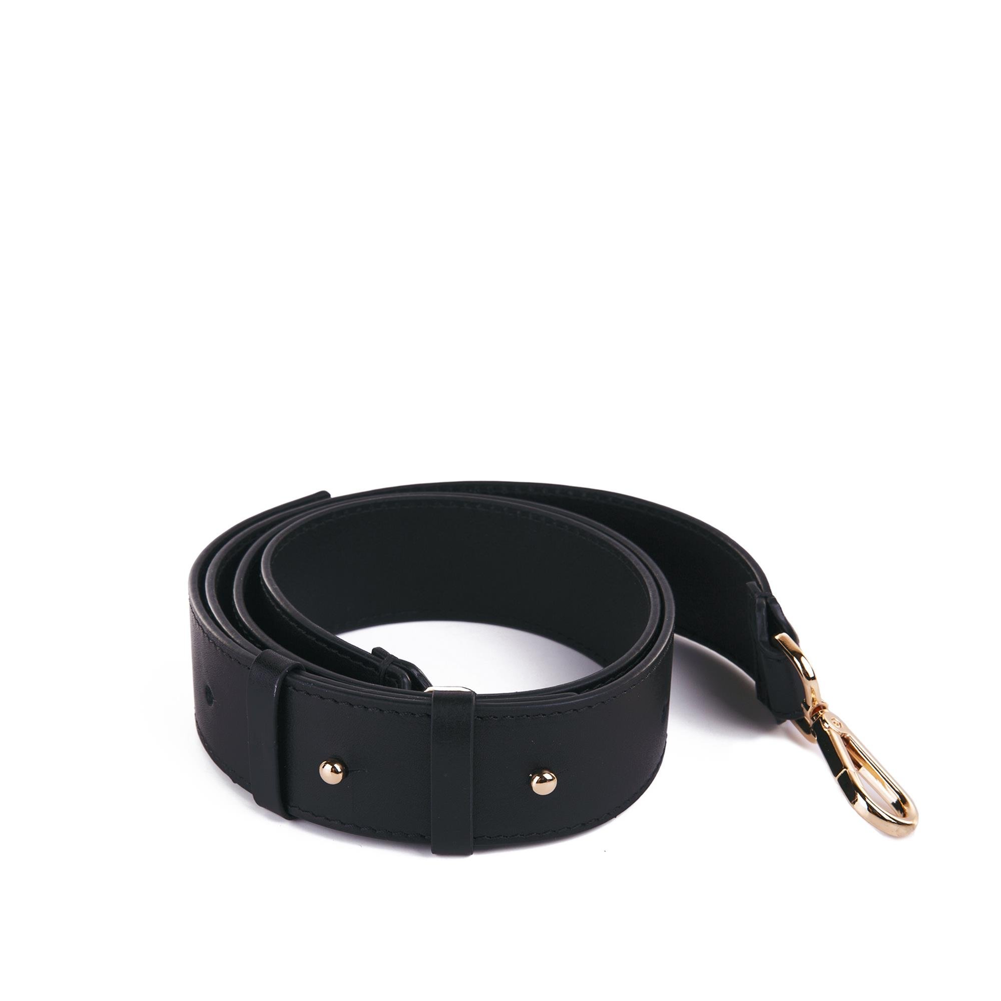 SİYAH DUFFLE DERİ CROSSBODY ÇANTA