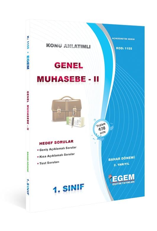 AÖF GENEL MUHASEBE-II(BAHAR DÖNEMİ) KONU ANLATIMLI SORU BANKASI(2.Yarıyıl)