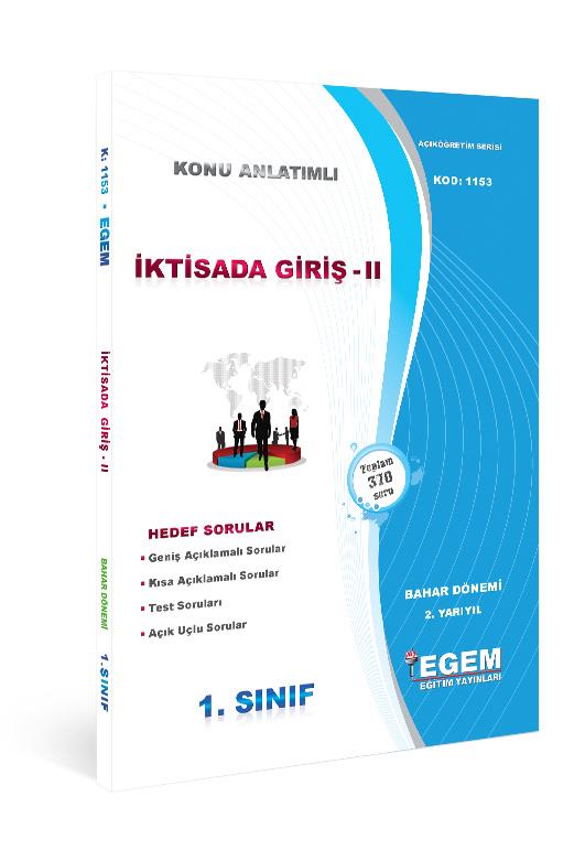 İKTİSADA GİRİŞ-II(BAHAR DÖNEMİ) KONU ANLATIMLI SORU BANKASI-(2.Yarıyıl)