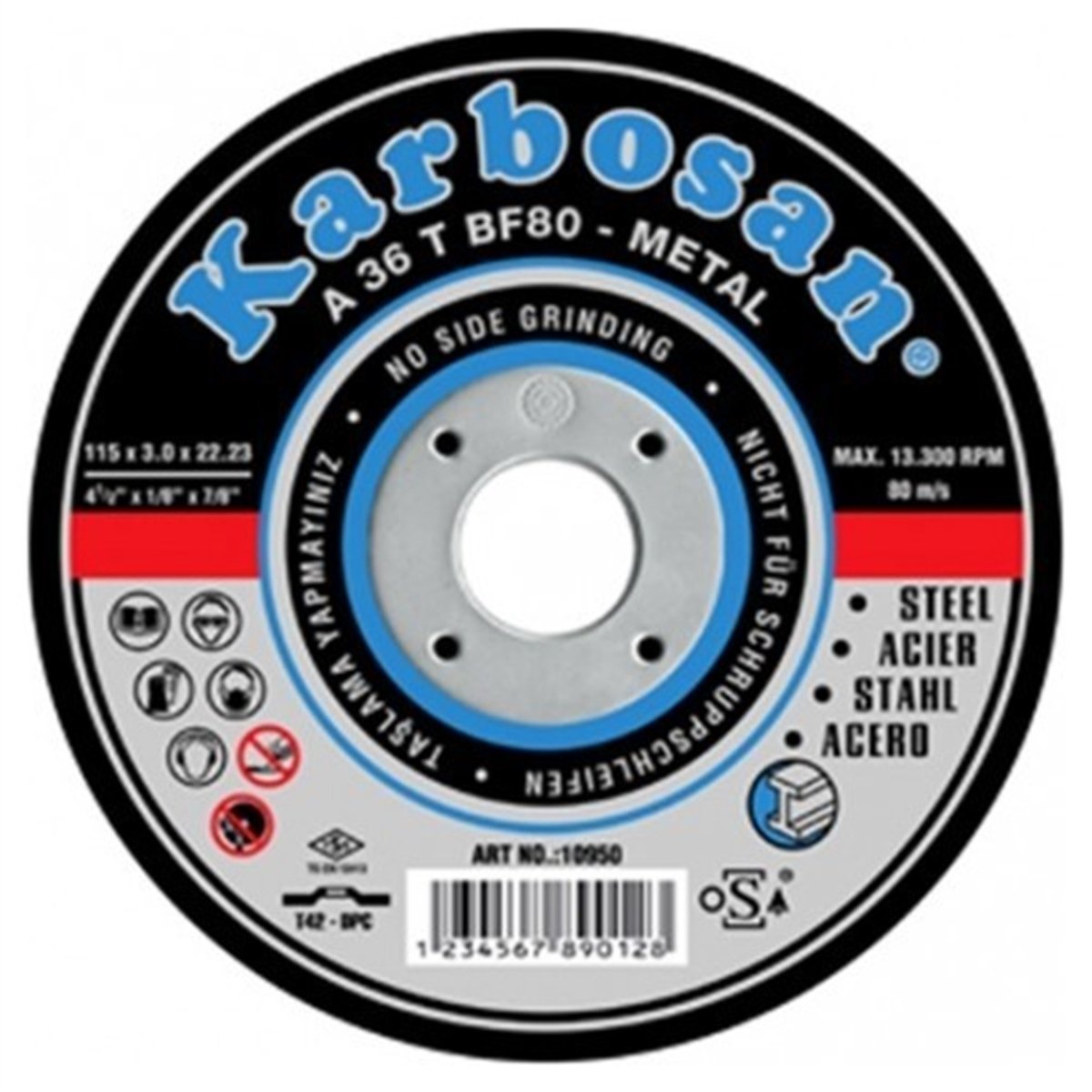 KARBOSAN KESME TAŞI NK DÜZ 230x3.0x22