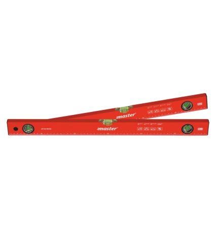 Mastarlı Su Terazisi Kırmızı Gövde 80cm