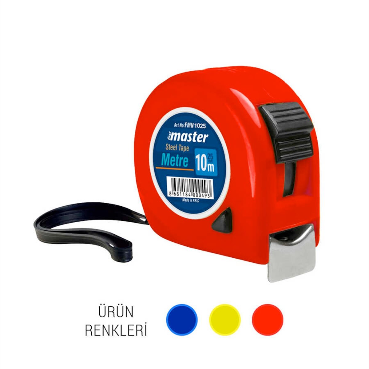 MASTER ŞERİT METRE 10 mt x 25 mm 