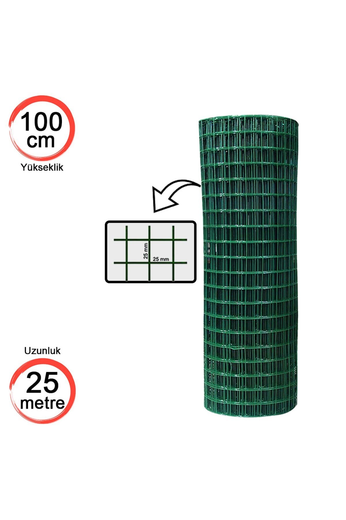 Pvc Kaplı Puntalı Tel 25/100 (Metre)