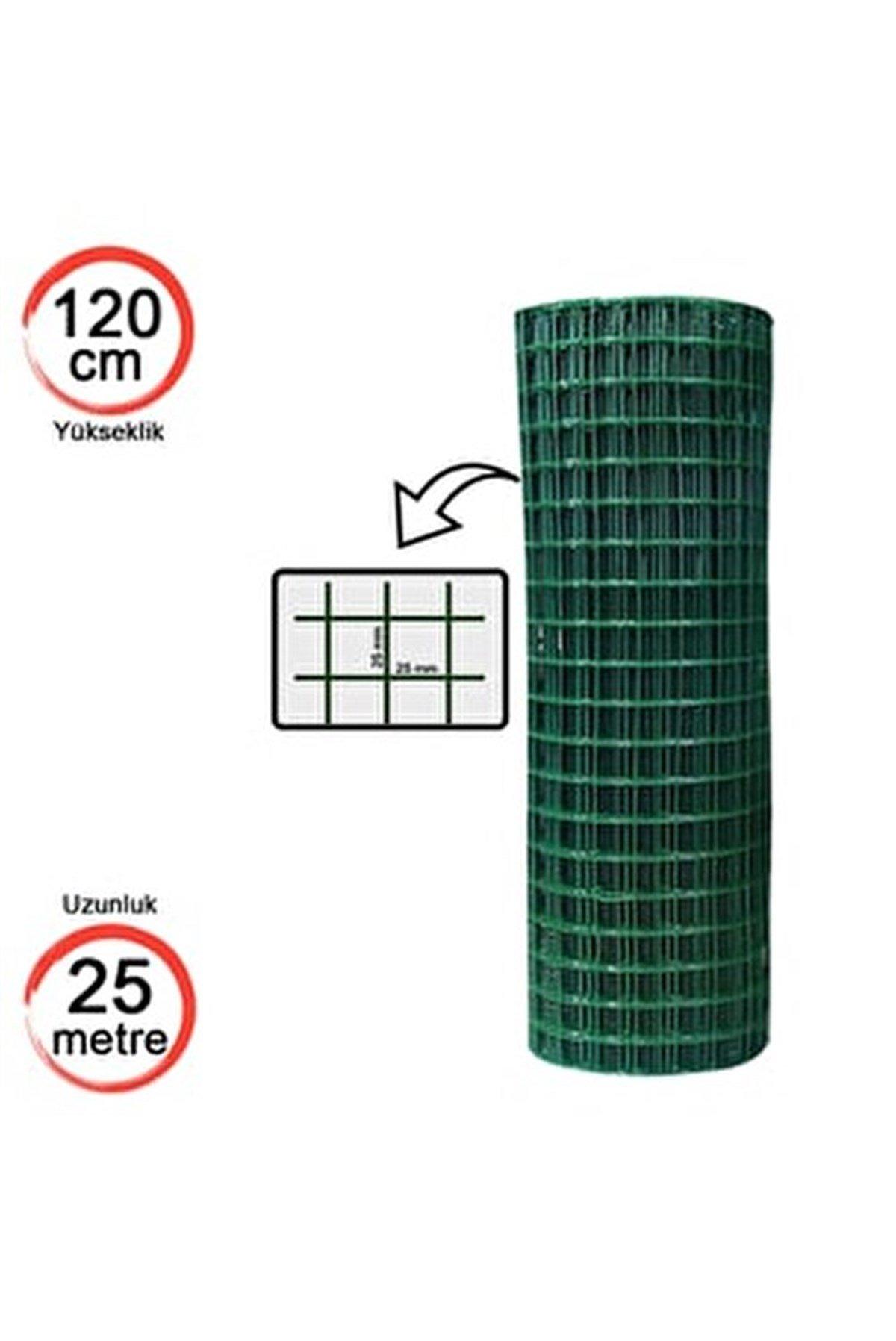 Pvc Kaplı Puntalı Tel 25/120 (Metre)