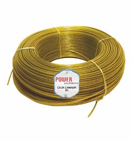 Pvc Kaplı Tel Halat 3 mm