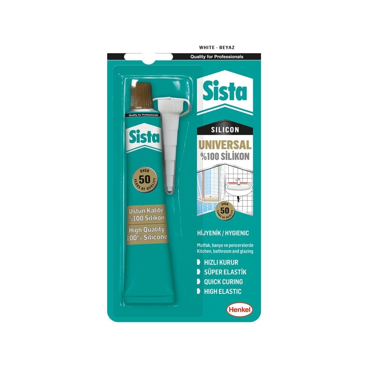 SİSTA UNİVERSAL SİLİKON 50gr BEYAZ