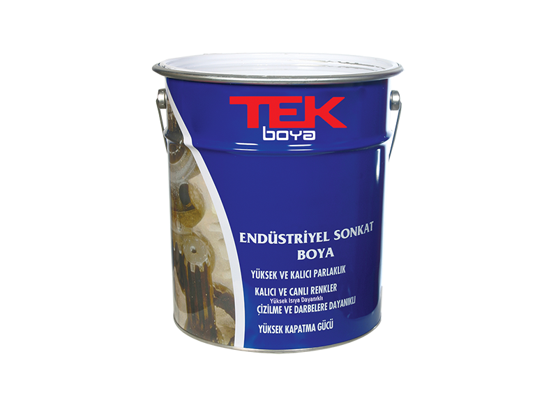 Tek Endüstriyel Son Kat Parlak Siyah 3/1