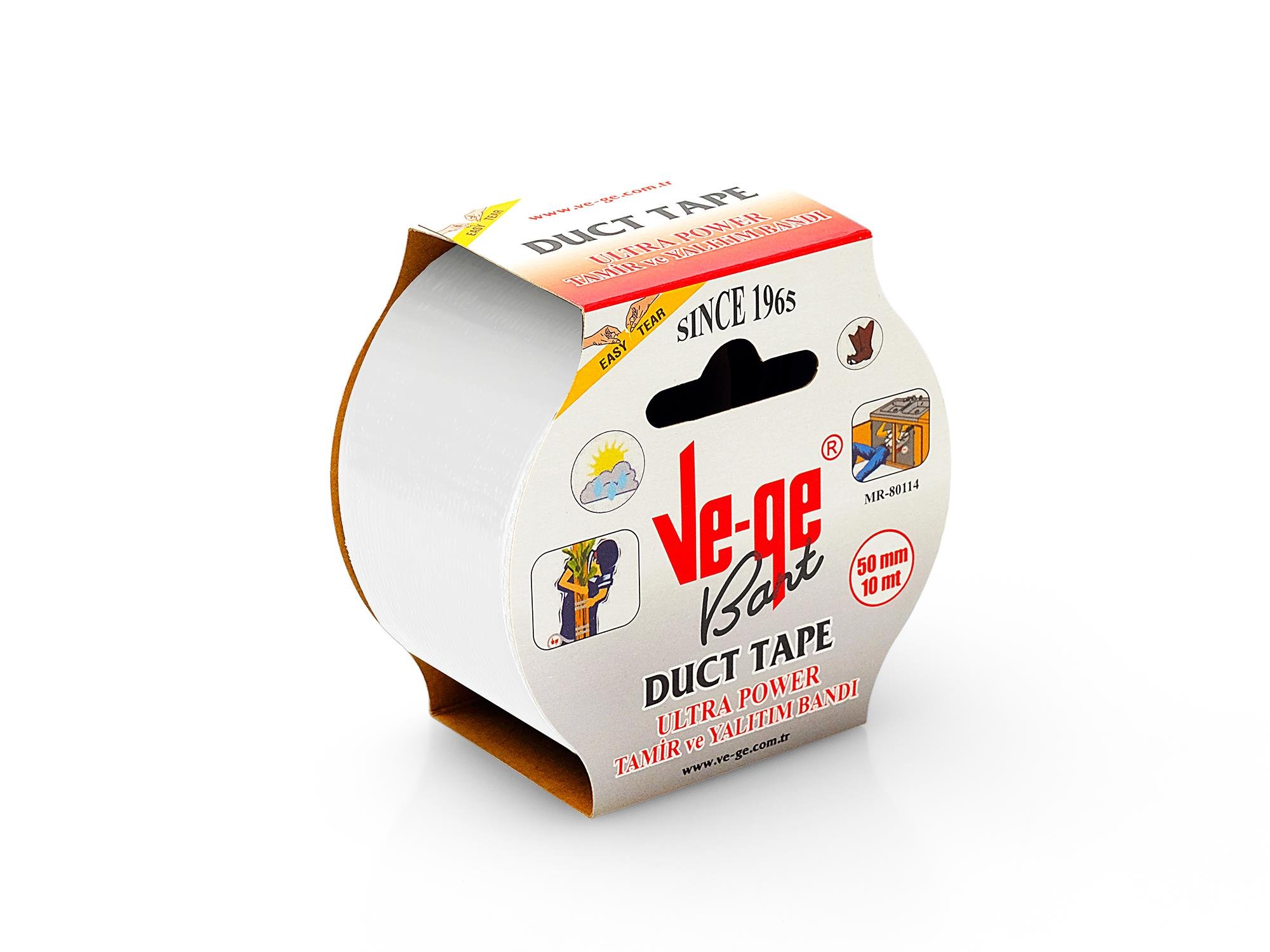 Vege Tamir Bandı Beyaz 50mm x 10m