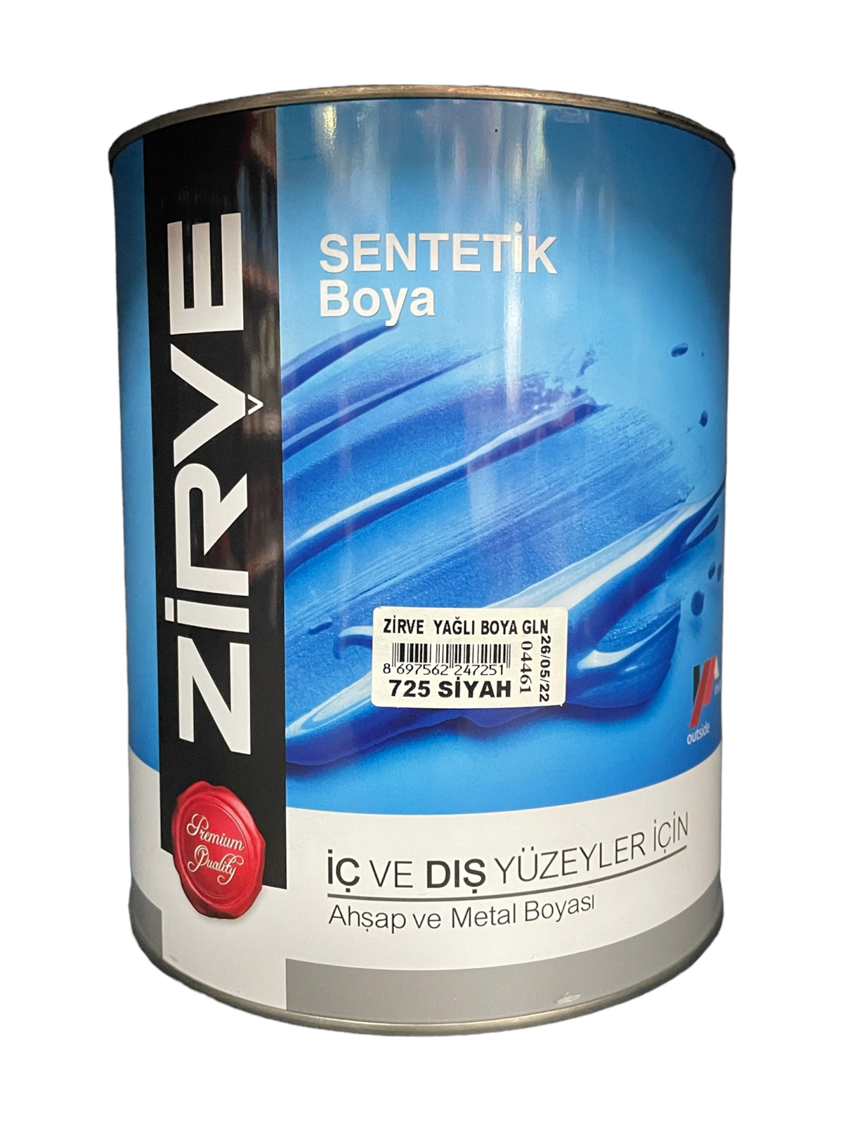 Zirve Sentetik Yağlı Boya Siyah 3/1