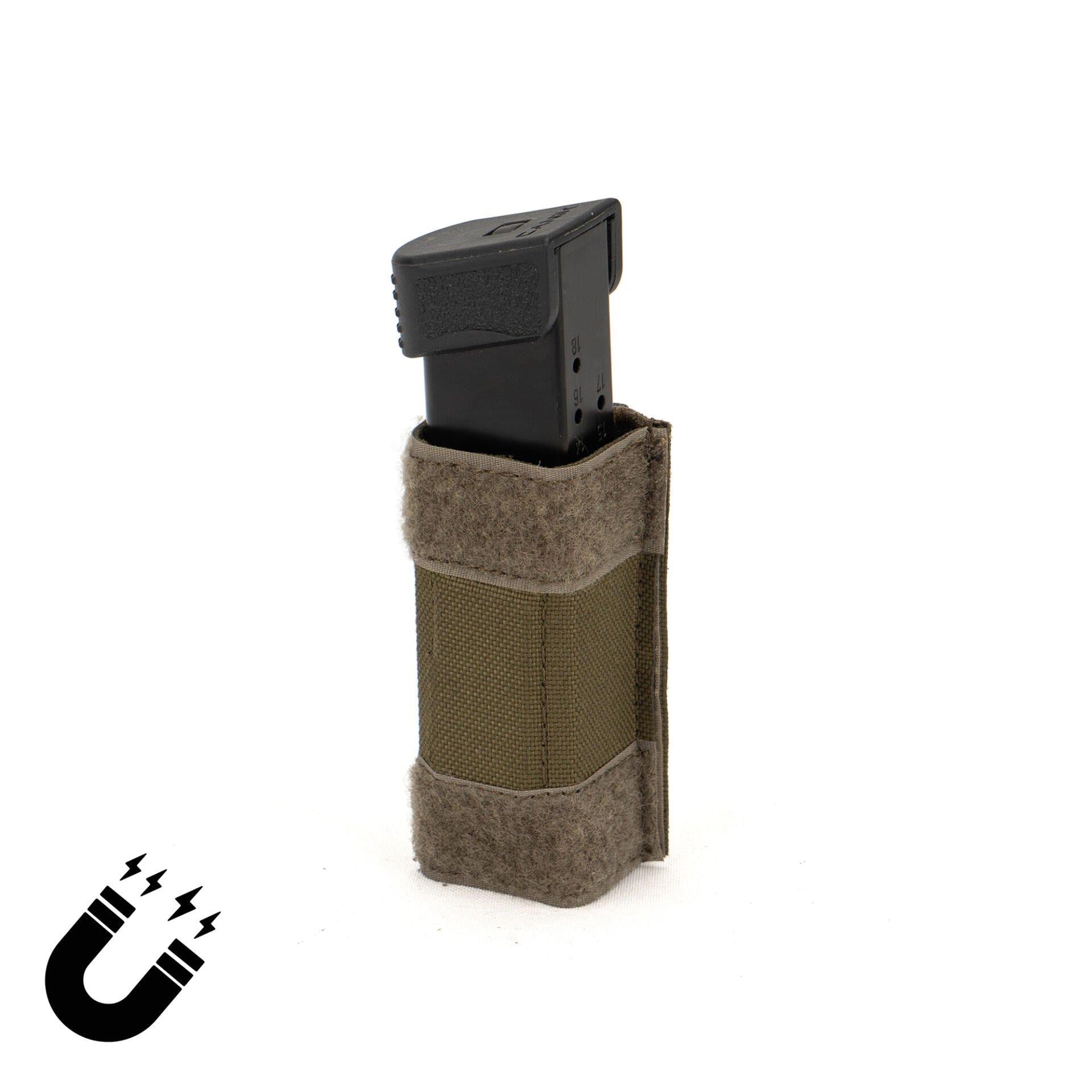 Mas Tactical®  Şarjör Kılıfı 9mm Mıknatıslı Haki
